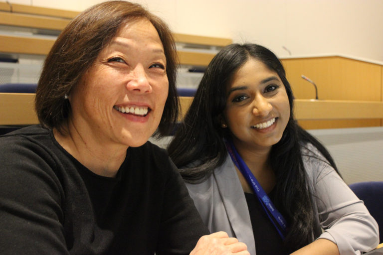 CHILD site coordinators Joyce Chikuma (Edmonton) & Yaminee Charavanapavan (Toronto)