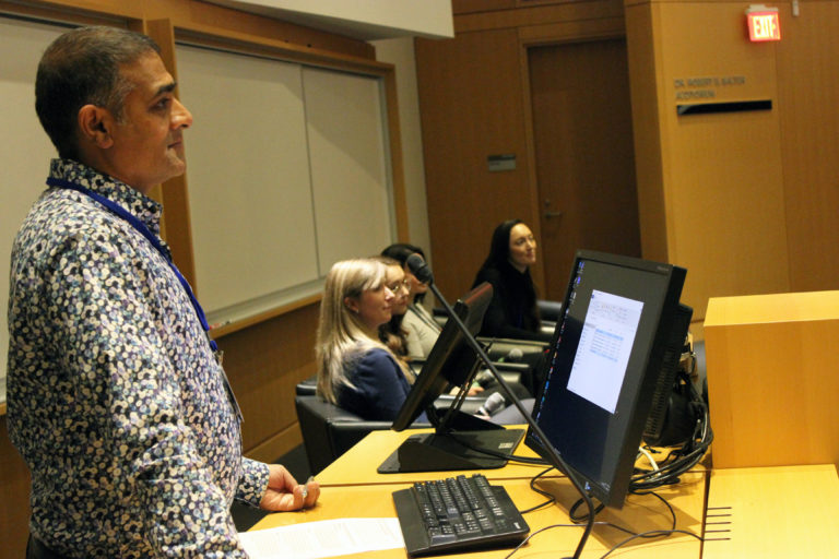 Piush Mandhane moderates a panel