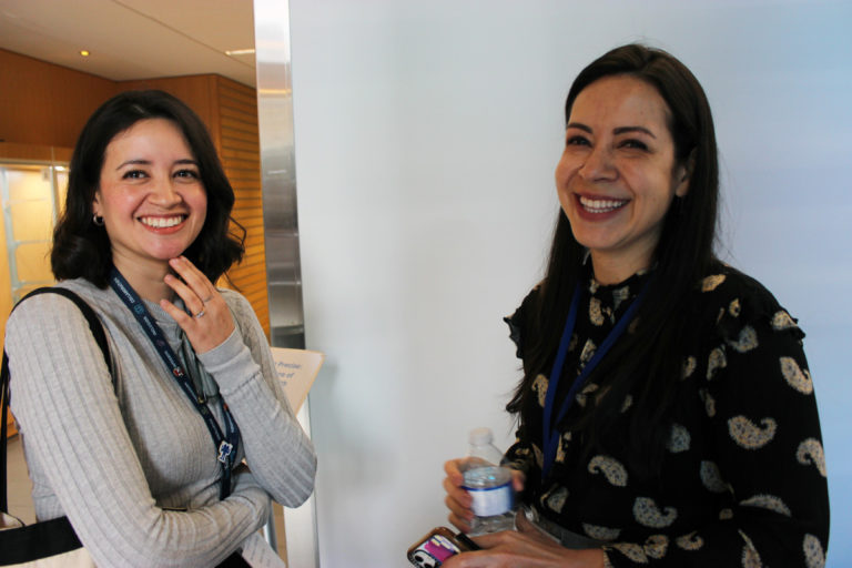 Myrtha Reyna & Vancouver site coordinator Erika Sifuentes