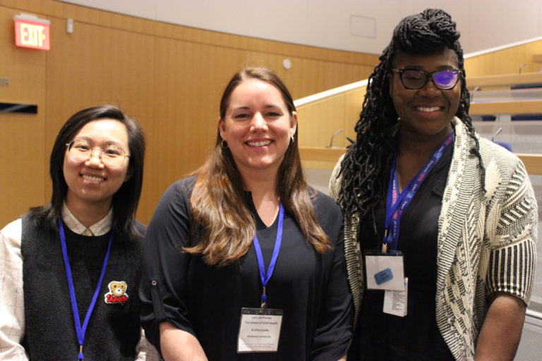 CHILD staff Vera Dai, Kristina Szabo & Elissa Brookes